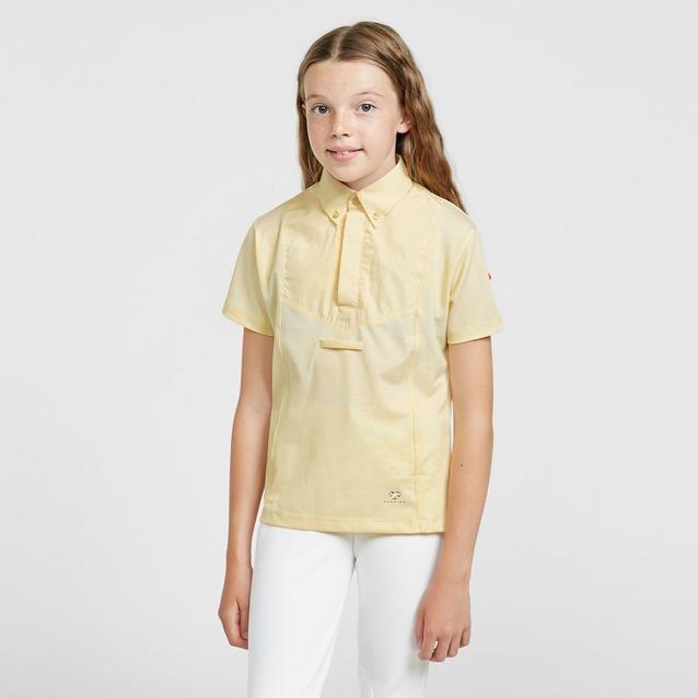 Yellow Aubrion Child Short Sleeve Tie Shirt Yelllow image 1