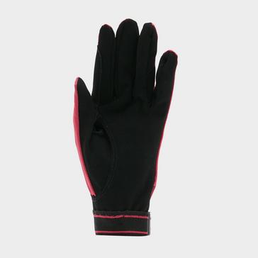 Pink Aubrion Mesh Riding Gloves Raspberry