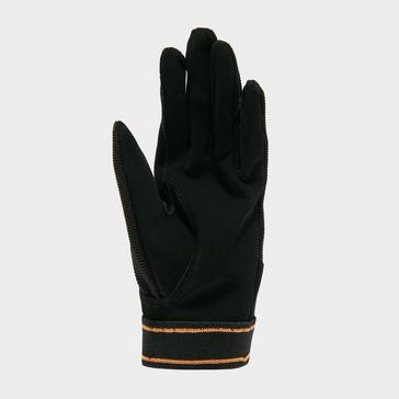 Black Aubrion Kids Mesh Riding Gloves Black