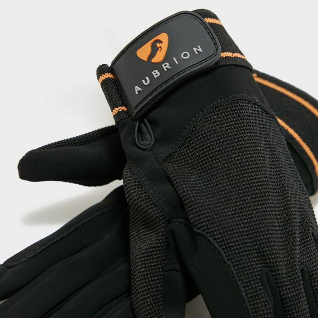 Aubrion Kids Mesh Riding Gloves Black Naylors