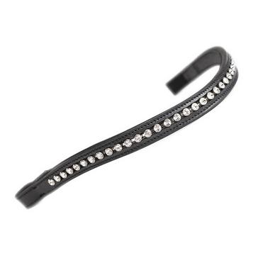 Black Velociti GARA Large Diamante Browband Black/Clear