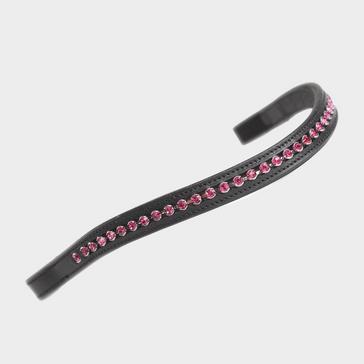 Black Velociti GARA Large Diamante Browband Black/Pink