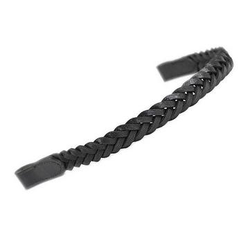 Black Velociti GARA Plaited Browband Black