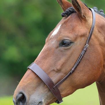 Brown Velociti GARA Cavesson Hunt Noseband Brown