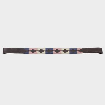 Assorted Blenheim Leather Polo Browband Pink/Natural/Navy