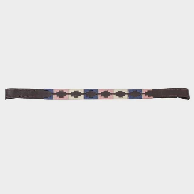 Assorted Blenheim Leather Polo Browband Pink/Natural/Navy image 1