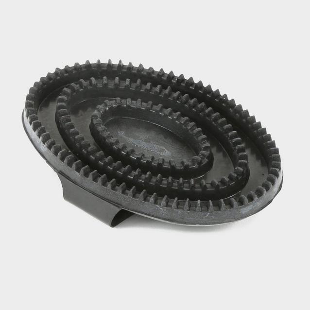 Black Shires Rubber Curry Comb Black  image 1