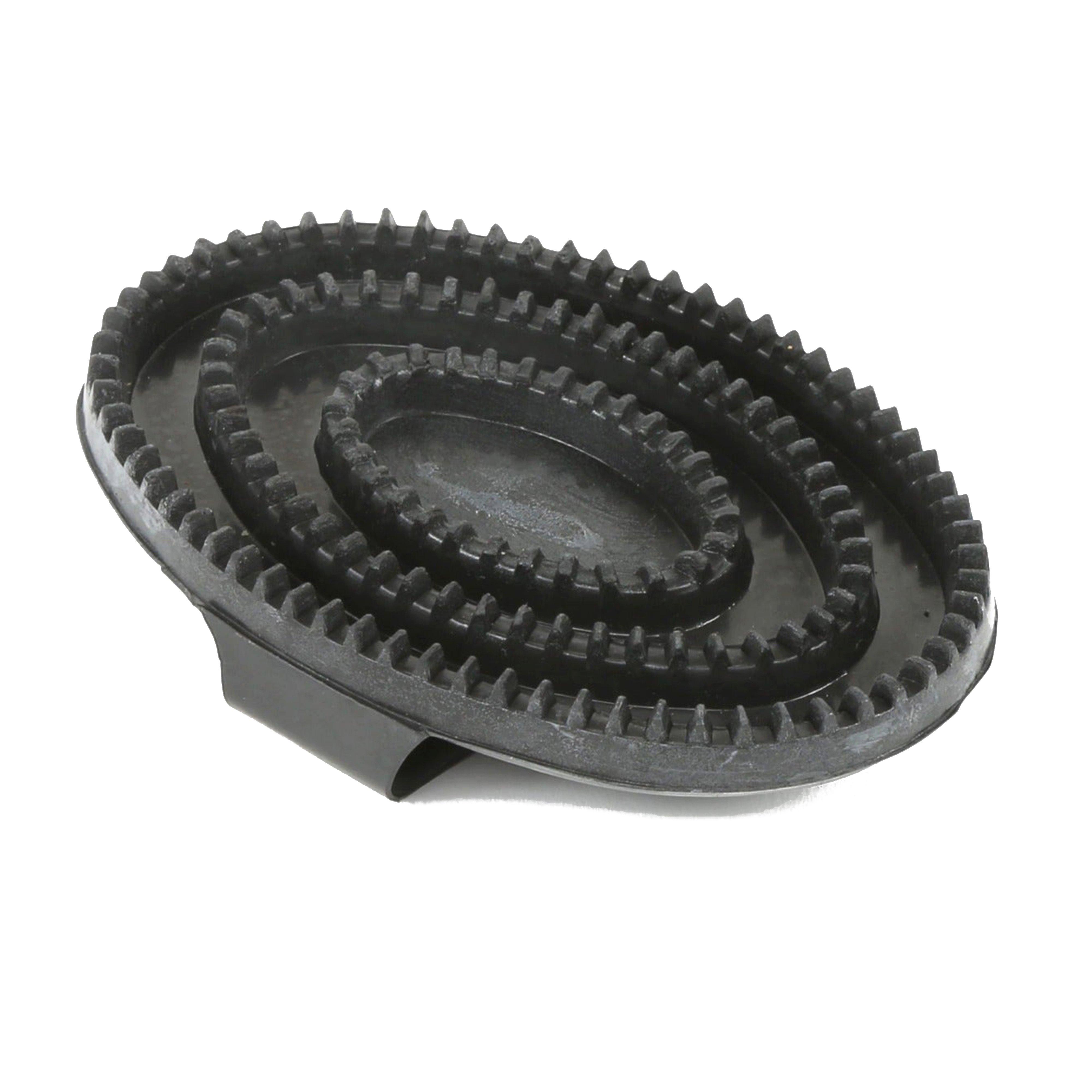 Rubber Curry Comb Black