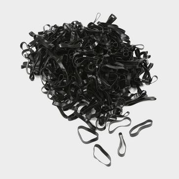 Black EZI-GROOM Silicone Plaiting Bands Black