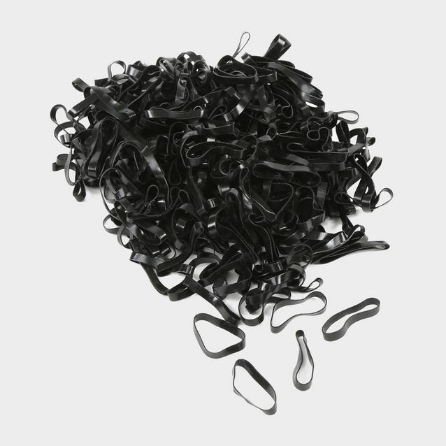 Black EZI-GROOM Silicone Plaiting Bands Black image 1