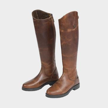 Brown Moretta Womens Ventura Tall Riding Boots Brown