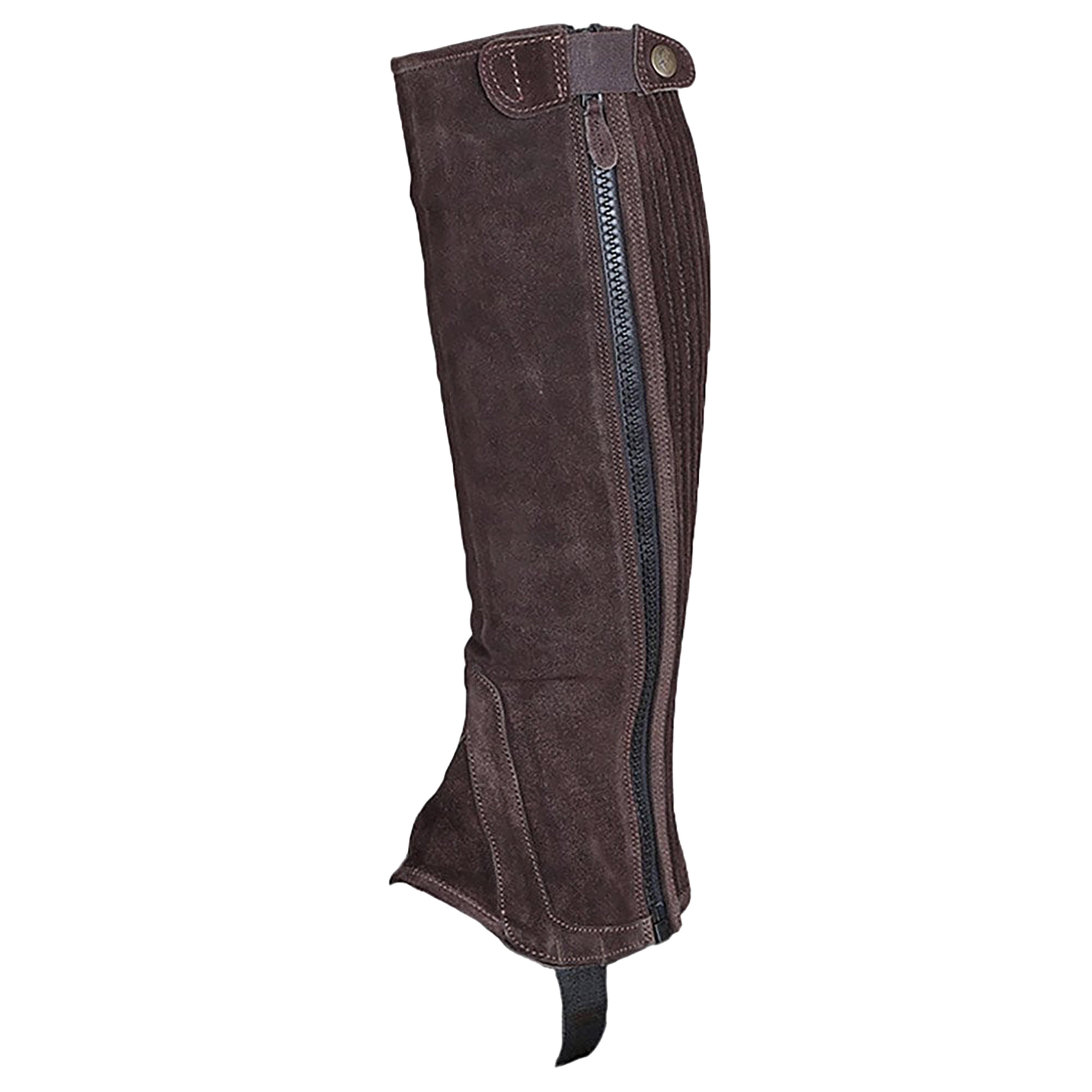 Childs Suede Half Chaps Brown