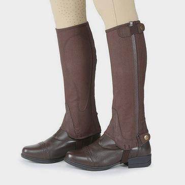 Brown Moretta Adults Amara Half Chaps Brown 