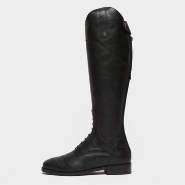 Black Moretta Womens Pietra Tall Riding Boots Black