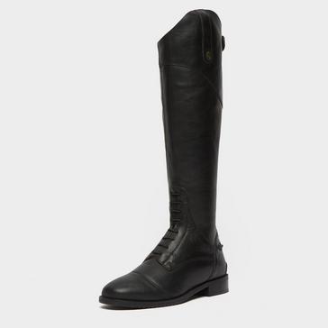 Black Moretta Ladies Pietra Tall Riding Boots Black