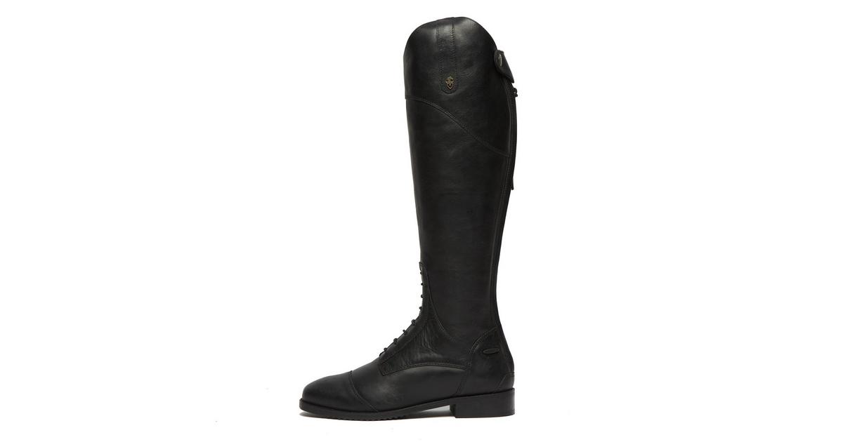 Moretta Womens Pietra Tall Riding Boots Black Naylors