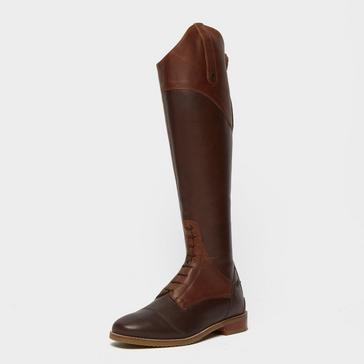 Brown Moretta Ladies Pietra Tall Riding Boots Chestnut