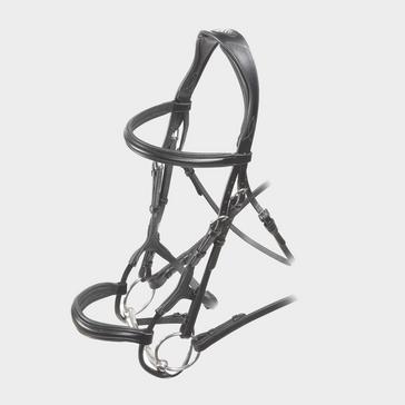 Brown Velociti Velociti Rolled Padded Cavesson Bridle Havana