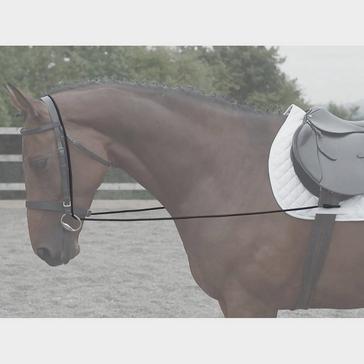 Black Shires Elastic Training Reins Black