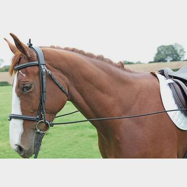 Black Shires Elastic Training Reins Black