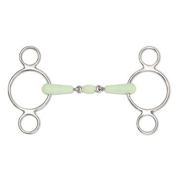 Silver Shires Shires Equikind Peanut 2 Ring Gag