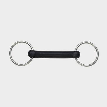 Black Shires Flexible Rubber Mouth Snaffle