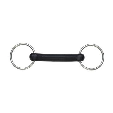 Black Shires Flexible Rubber Mouth Snaffle