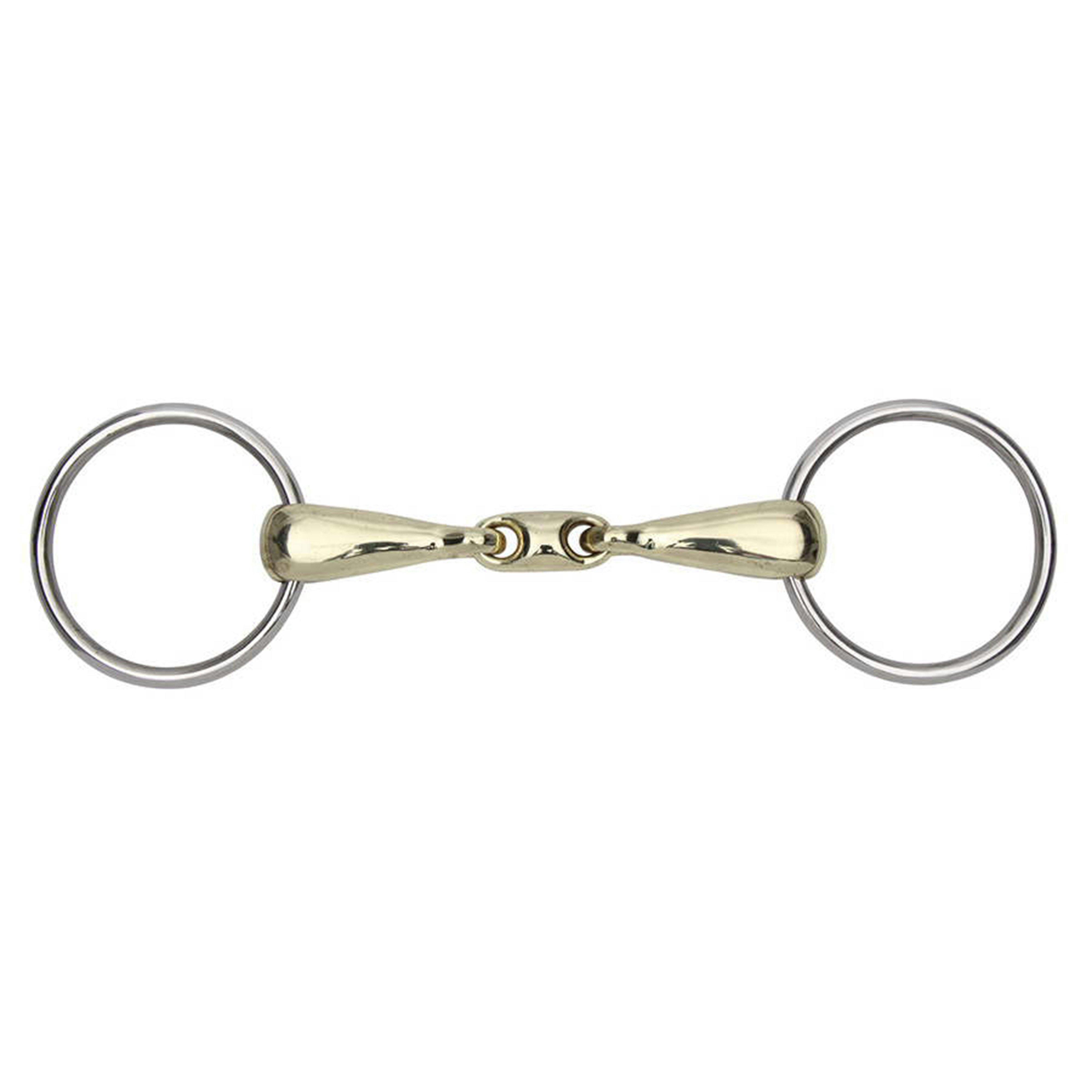 Brass Alloy Training Bit Loose Ring Snaffle 14mm Mouthpiece