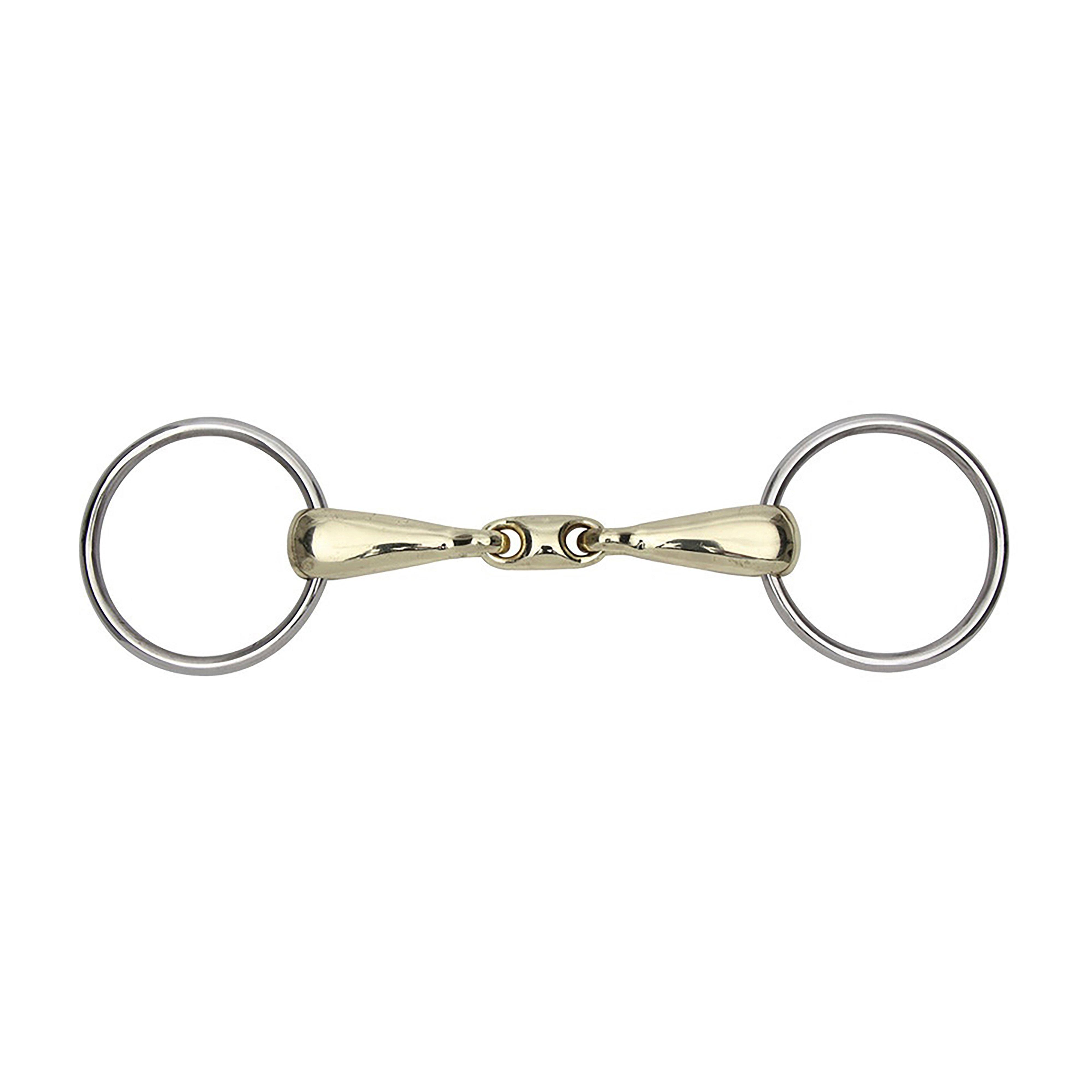 Brass Alloy Training Bit Loose Ring Snaffle 18mm Mouthpiece