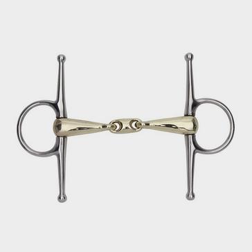 Brown Shires Brass Alloy Full Cheek Snaffle