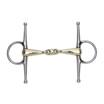 Brown Shires Brass Alloy Full Cheek Snaffle
