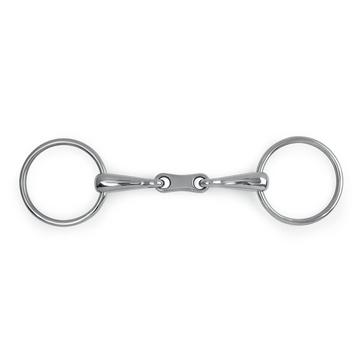 Silver Shires French Link Loose Ring Snaffle