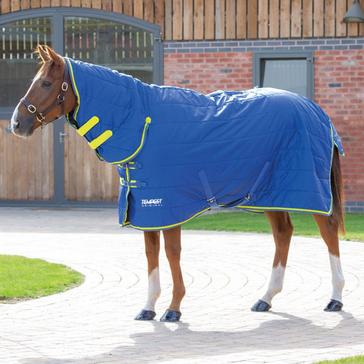 Blue Shires Tempest Original 100g Lightweight Combo Neck Stable Rug Blue Lime