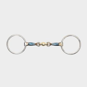 Silver Shires Copper Lozenge Sweet Iron Loose Ring Snaffle