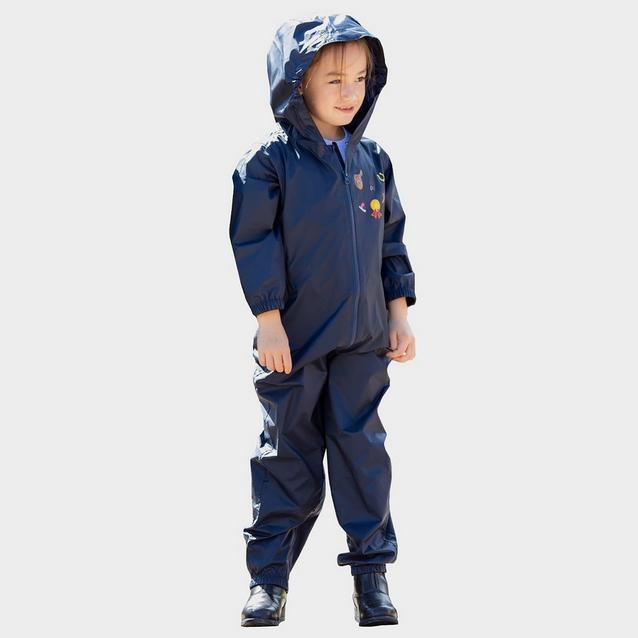 Blue Shires Tikaboo Childs Waterproof Suit Navy image 1