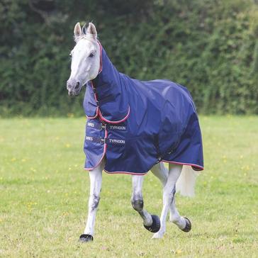  Shires 100g Combo Typhoon Turnout Rug Navy