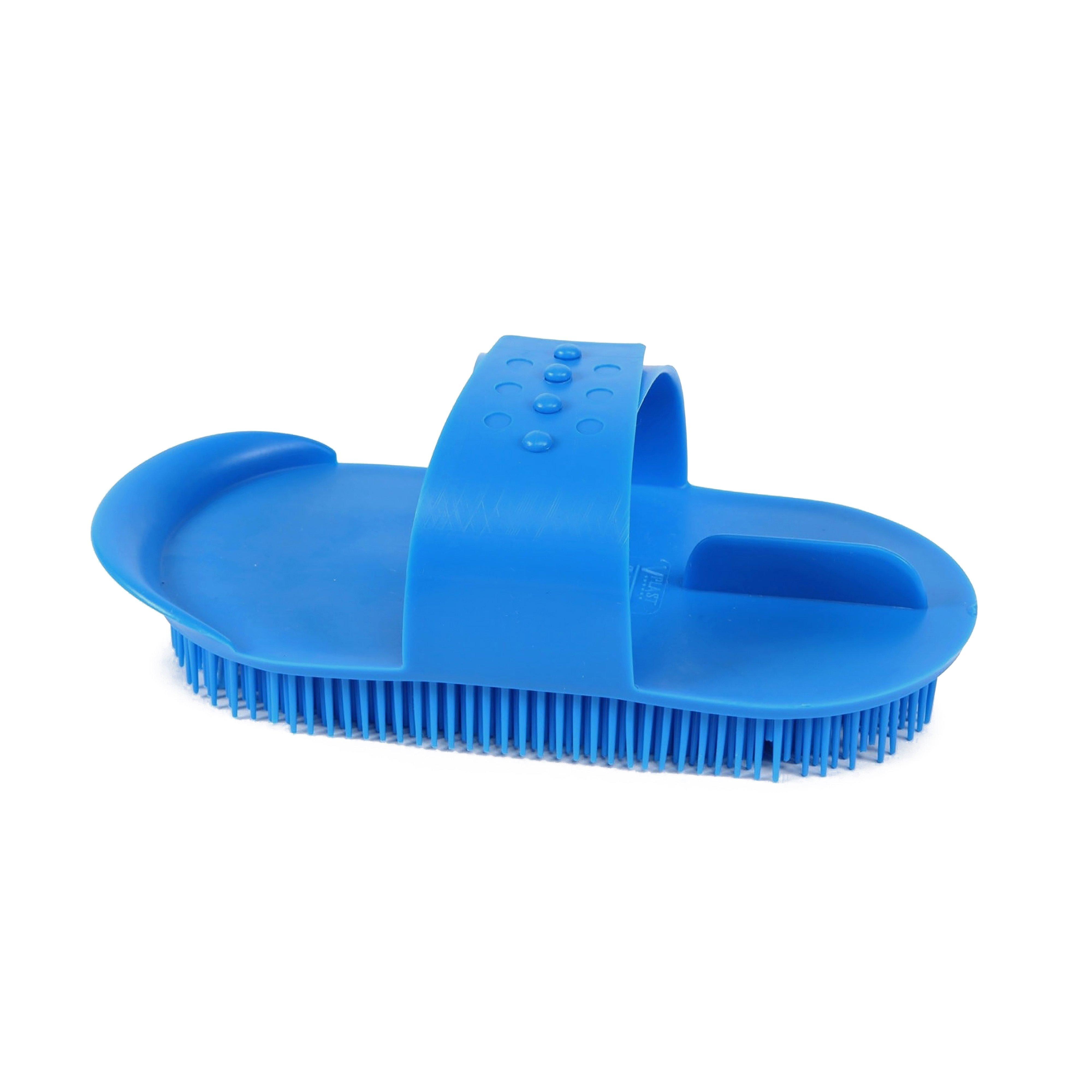 Plastic Curry Comb Blue