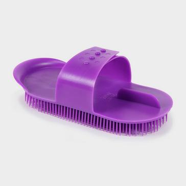 Purple Shires Plastic Curry Comb Purple