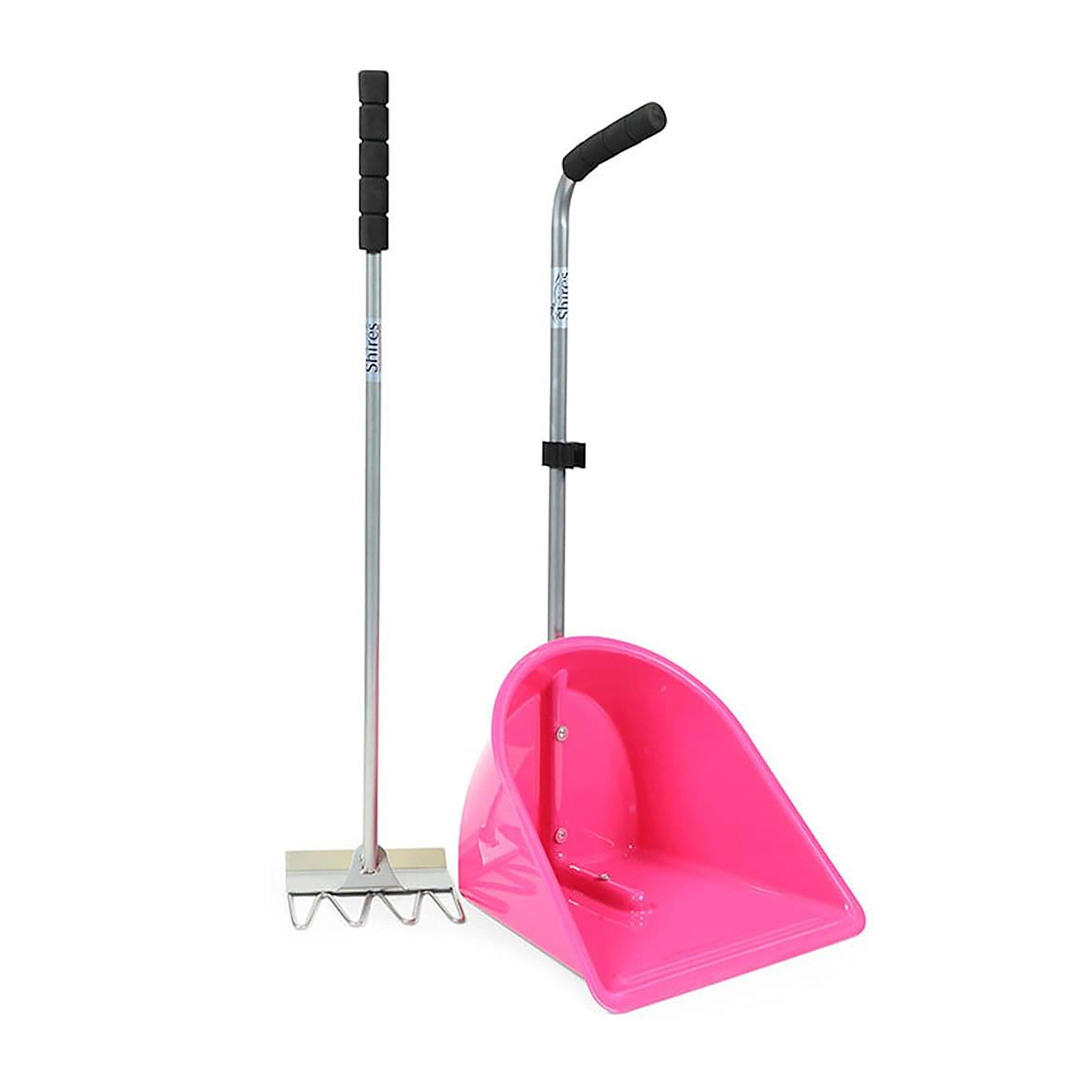 Manure Scoop Tall Handle Pink