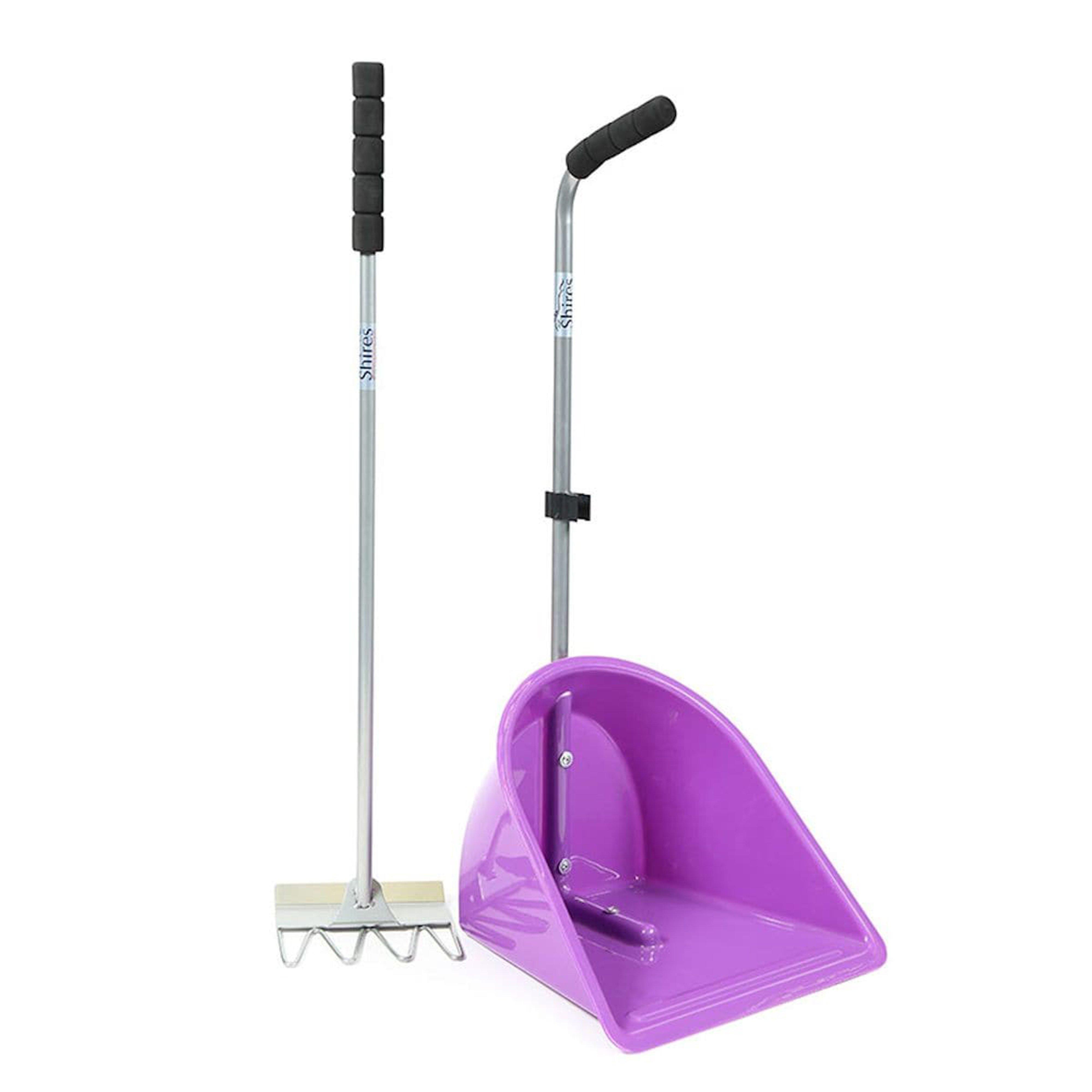 Shires Manure Scoop Tall Handle Purple