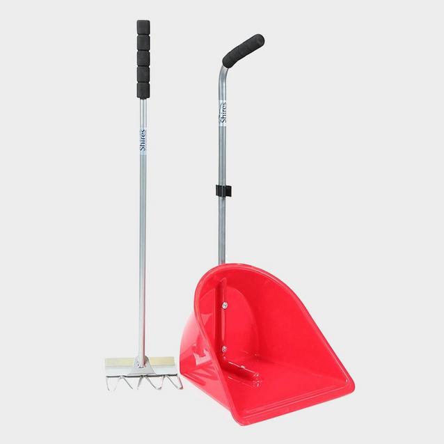 Red Shires Shires Manure Scoop Tall Handle Red image 1