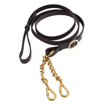 Brown Shires Leather Lead Rein With New Market Chain Brown