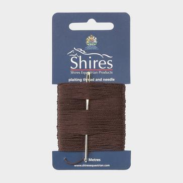 Brown Shires Plaiting Thread Card Brown