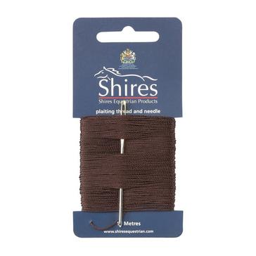 Brown Shires Plaiting Thread Card Brown