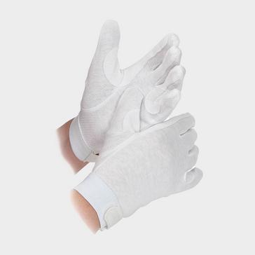 White Shires Childs Newbury Riding Gloves in White