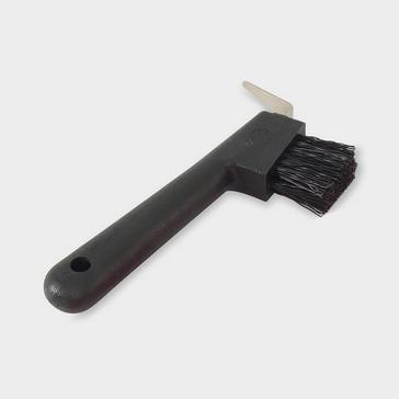 Black Shires Hoof Pick & Brush Black