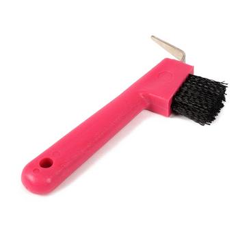 Pink Shires Hoof Pick & Brush Pink