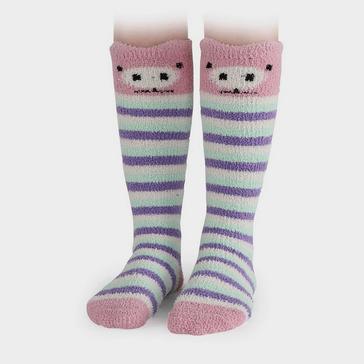 Grey Shires Adult Fluffy Socks Pig