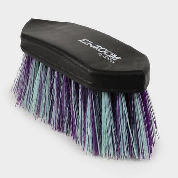Purple Shires Ezi-Groom Shape Up Dandy Brush Purple/Green
