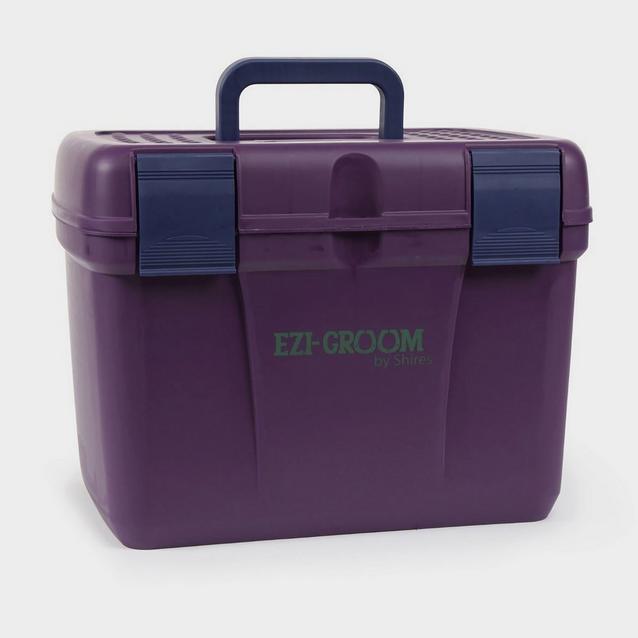 Purple Shires Ezi-Groom Deluxe Grooming Box Plum image 1